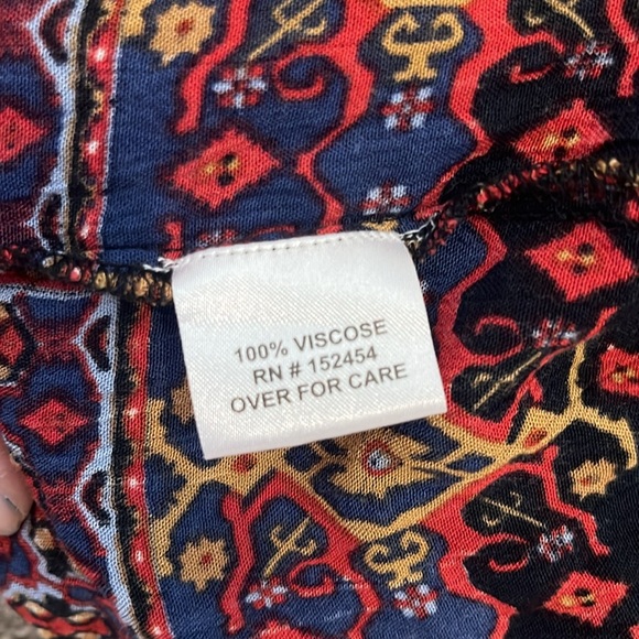 Love Kyla Boho Multi Print Fuller Skirt Dress L retail $128 RARE* 50% off! - Picture 6 of 8